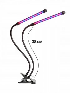 Фитолампа для растений с таймером на прищепке Огонек OG-LDP20